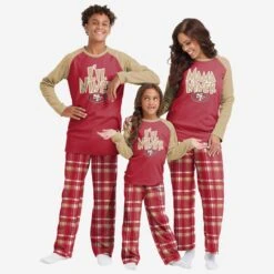 FOCO San Francisco 49ers Youth Plaid Family Holiday Pajamas 7 FOCO San Francisco 49ers Youth Plaid Family Holiday Pajamas -FOCO Store 9K1B3FEAJNFSF g3