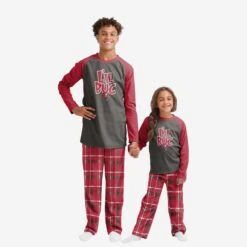 FOCO Tampa Bay Buccaneers Youth Plaid Family Holiday Pajamas