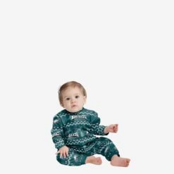 FOCO Philadelphia Eagles Infant Ugly Pattern Family Holiday Pajamas