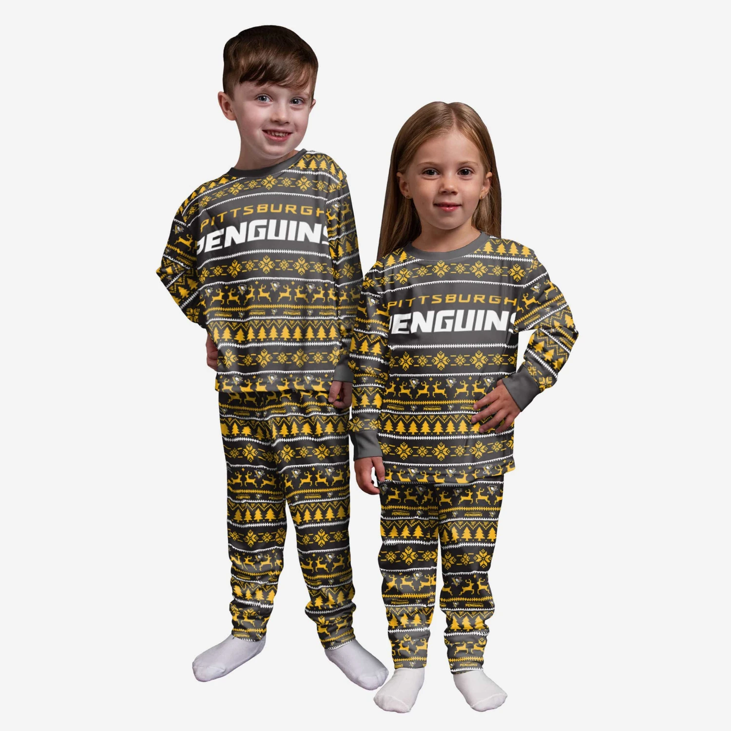 FOCO Pittsburgh Penguins Toddler Family Holiday Pajamas 3 FOCO Pittsburgh Penguins Toddler Family Holiday Pajamas