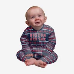 FOCO Boston Red Sox Infant Family Holiday Pajamas
