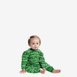 FOCO Oregon Ducks Infant Ugly Pattern Family Holiday Pajamas