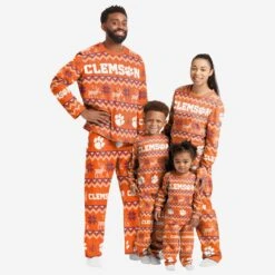 FOCO Clemson Tigers Toddler Ugly Pattern Family Holiday Pajamas 5 FOCO Clemson Tigers Toddler Ugly Pattern Family Holiday Pajamas -FOCO Store 9K4T1FE2XNCCU s