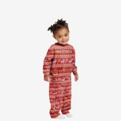 FOCO Iowa State Cyclones Toddler Ugly Pattern Family Holiday Pajamas