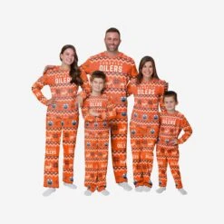 FOCO Edmonton Oilers Youth Ugly Pattern Family Holiday Pajamas 7 FOCO Edmonton Oilers Youth Ugly Pattern Family Holiday Pajamas -FOCO Store 9K5B7FE2XNHEO g3