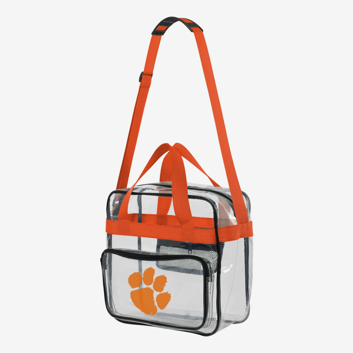FOCO Clemson Tigers Clear Messenger Bag 4 FOCO Clemson Tigers Clear Messenger Bag - Image 2