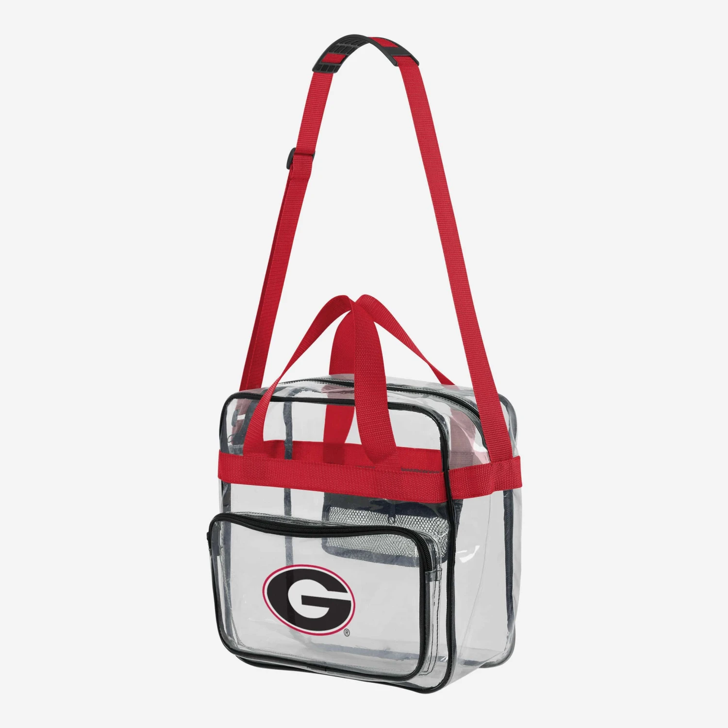 FOCO Georgia Bulldogs Clear Messenger Bag 4 FOCO Georgia Bulldogs Clear Messenger Bag - Image 2