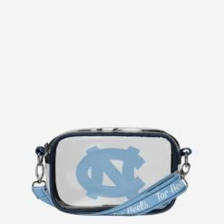 FOCO North Carolina Tar Heels Team Stripe Clear Crossbody Bag