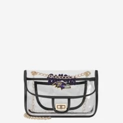 FOCO Baltimore Ravens Clear Crossbody Chain Bag