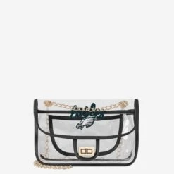 FOCO Philadelphia Eagles Clear Crossbody Chain Bag