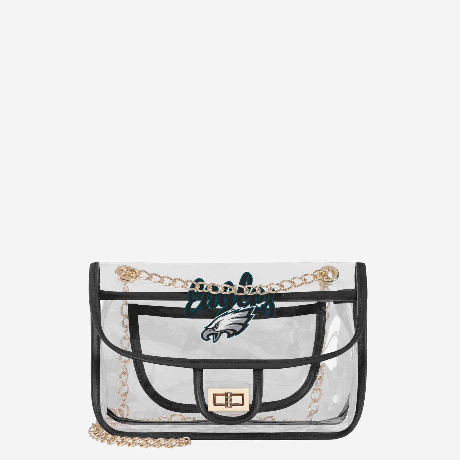 FOCO Philadelphia Eagles Clear Crossbody Chain Bag 3 FOCO Philadelphia Eagles Clear Crossbody Chain Bag