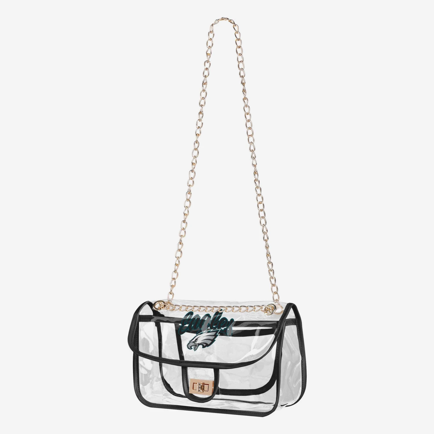 FOCO Philadelphia Eagles Clear Crossbody Chain Bag 4 FOCO Philadelphia Eagles Clear Crossbody Chain Bag - Image 2