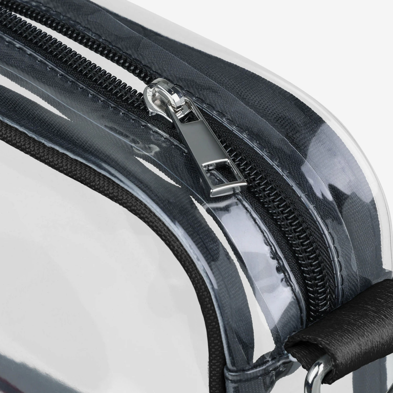 FOCO Las Vegas Raiders Team Stripe Clear Crossbody Bag 6 FOCO Las Vegas Raiders Team Stripe Clear Crossbody Bag - Image 4