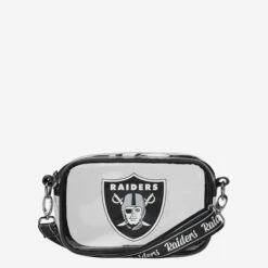 FOCO Las Vegas Raiders Team Stripe Clear Crossbody Bag