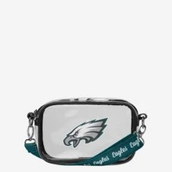 FOCO Philadelphia Eagles Team Stripe Clear Crossbody Bag