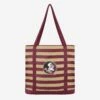 FOCO Florida State Seminoles Team Stripe Canvas Tote Bag -FOCO Store BGCNVNCTMSTPFS p