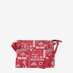 FOCO Ohio State Buckeyes Logo Love Crossbody Purse