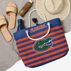 FOCO Florida Gators Nautical Stripe Tote Bag -FOCO Store BGNCNAUSTPTOTEFL g4
