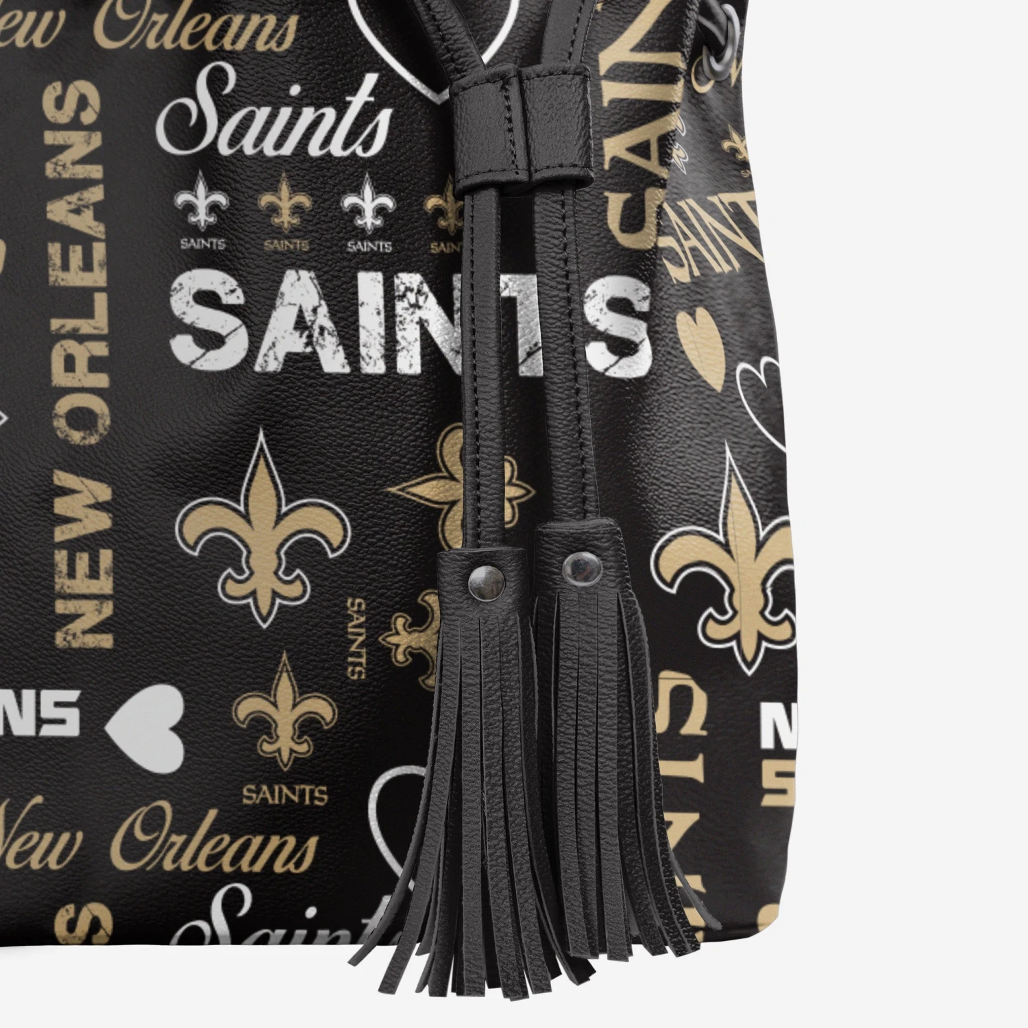 FOCO New Orleans Saints Logo Love Cinch Purse 6 FOCO New Orleans Saints Logo Love Cinch Purse - Image 4