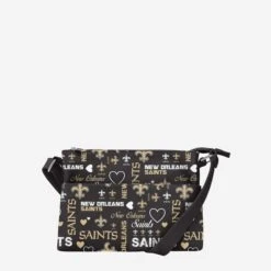 FOCO New Orleans Saints Logo Love Crossbody Purse