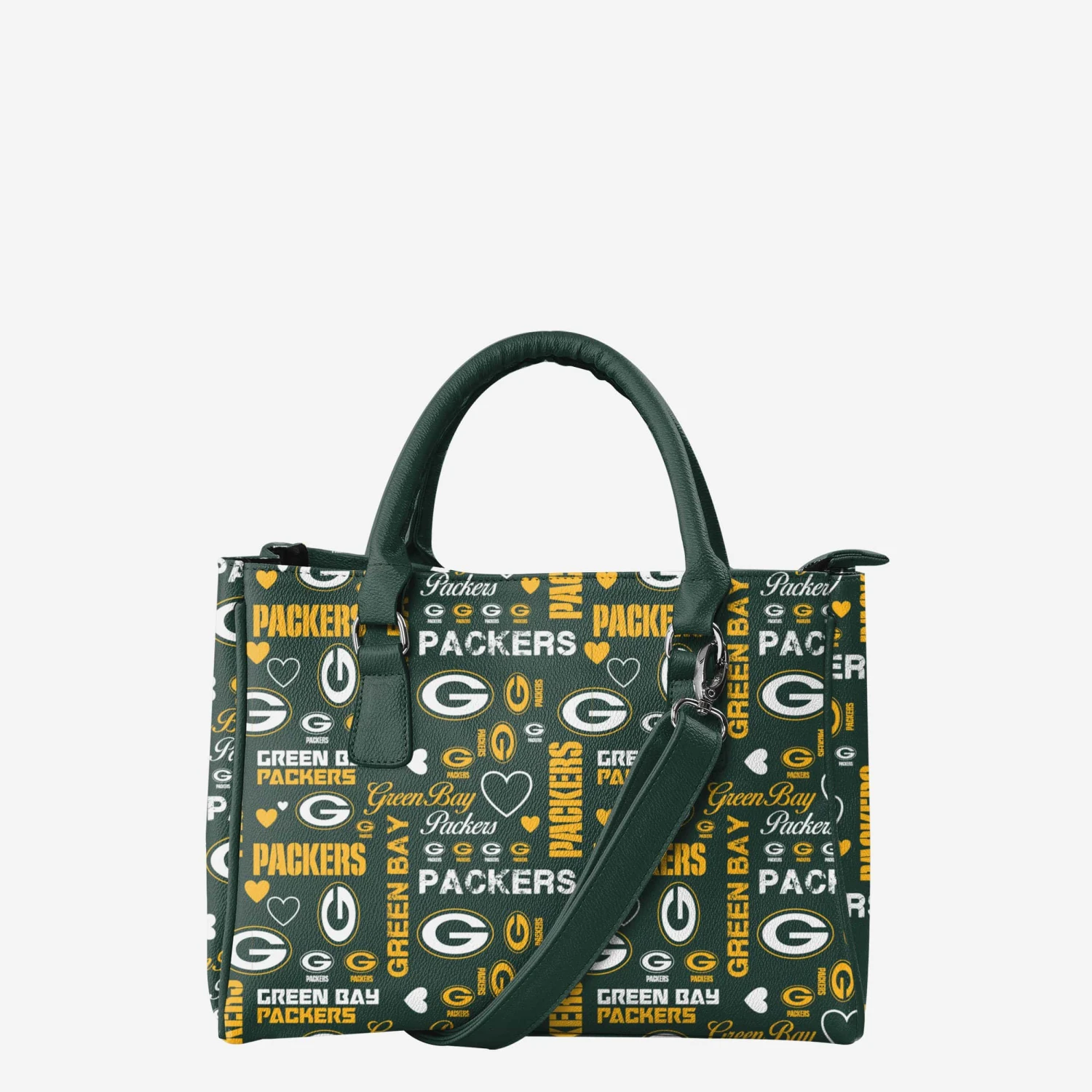 FOCO Green Bay Packers Logo Love Purse 3 FOCO Green Bay Packers Logo Love Purse