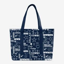 FOCO Dallas Cowboys Logo Love Tote Bag