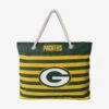 FOCO Green Bay Packers Nautical Stripe Tote Bag
