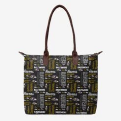 FOCO Baltimore Ravens Spirited Style Printed Collection Tote Bag