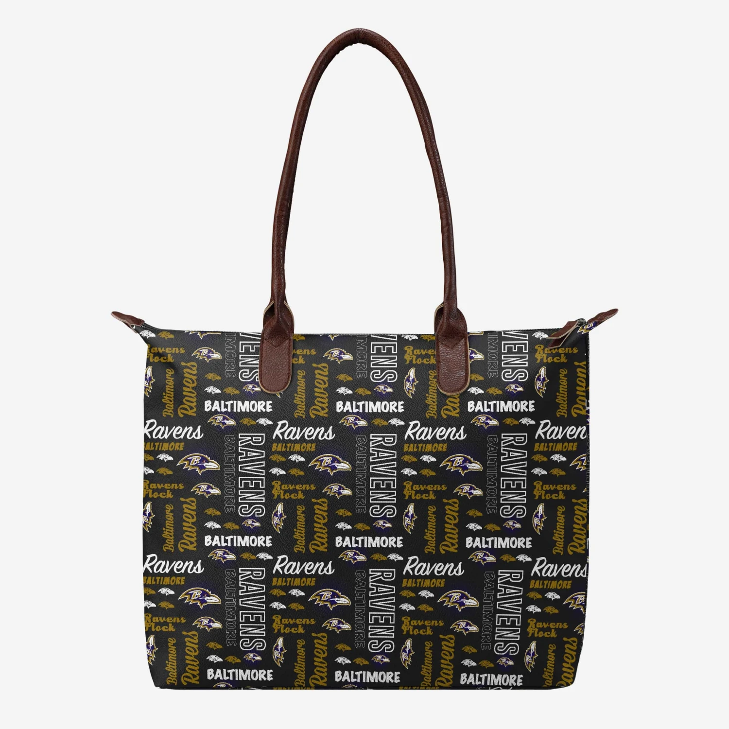 FOCO Baltimore Ravens Spirited Style Printed Collection Tote Bag 3 FOCO Baltimore Ravens Spirited Style Printed Collection Tote Bag