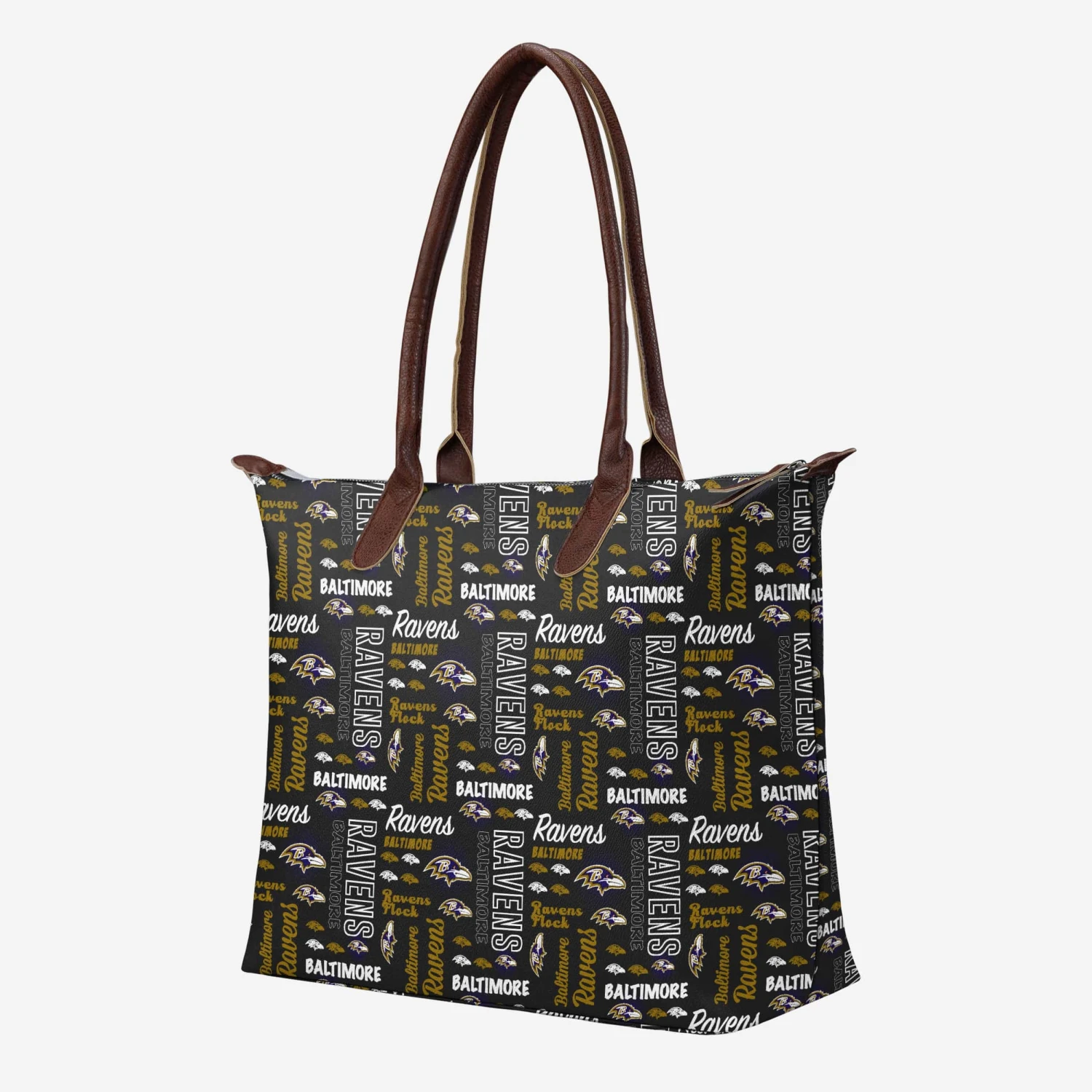 FOCO Baltimore Ravens Spirited Style Printed Collection Tote Bag 4 FOCO Baltimore Ravens Spirited Style Printed Collection Tote Bag - Image 2