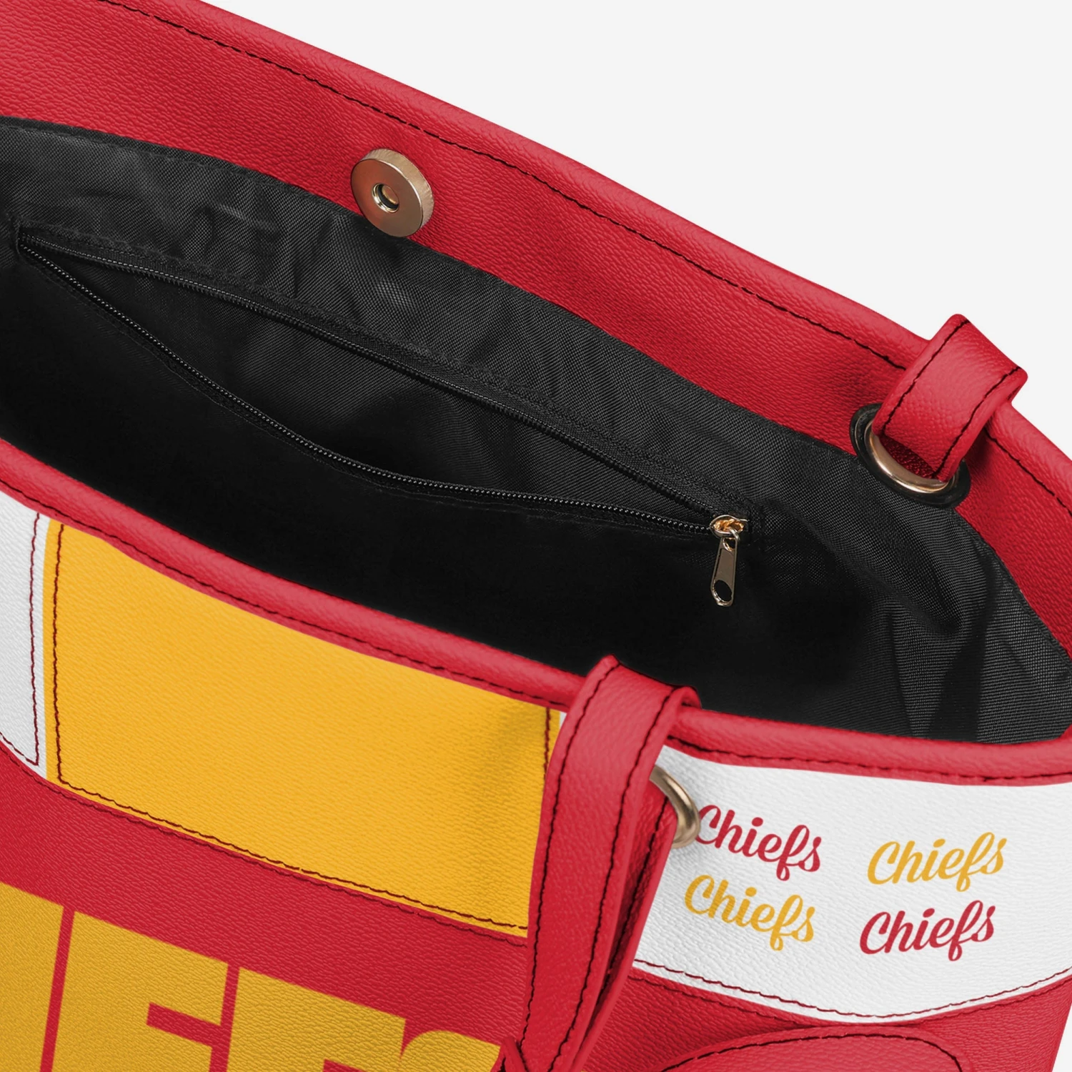 FOCO Kansas City Chiefs Printed Collage Tote 6 FOCO Kansas City Chiefs Printed Collage Tote - Image 4