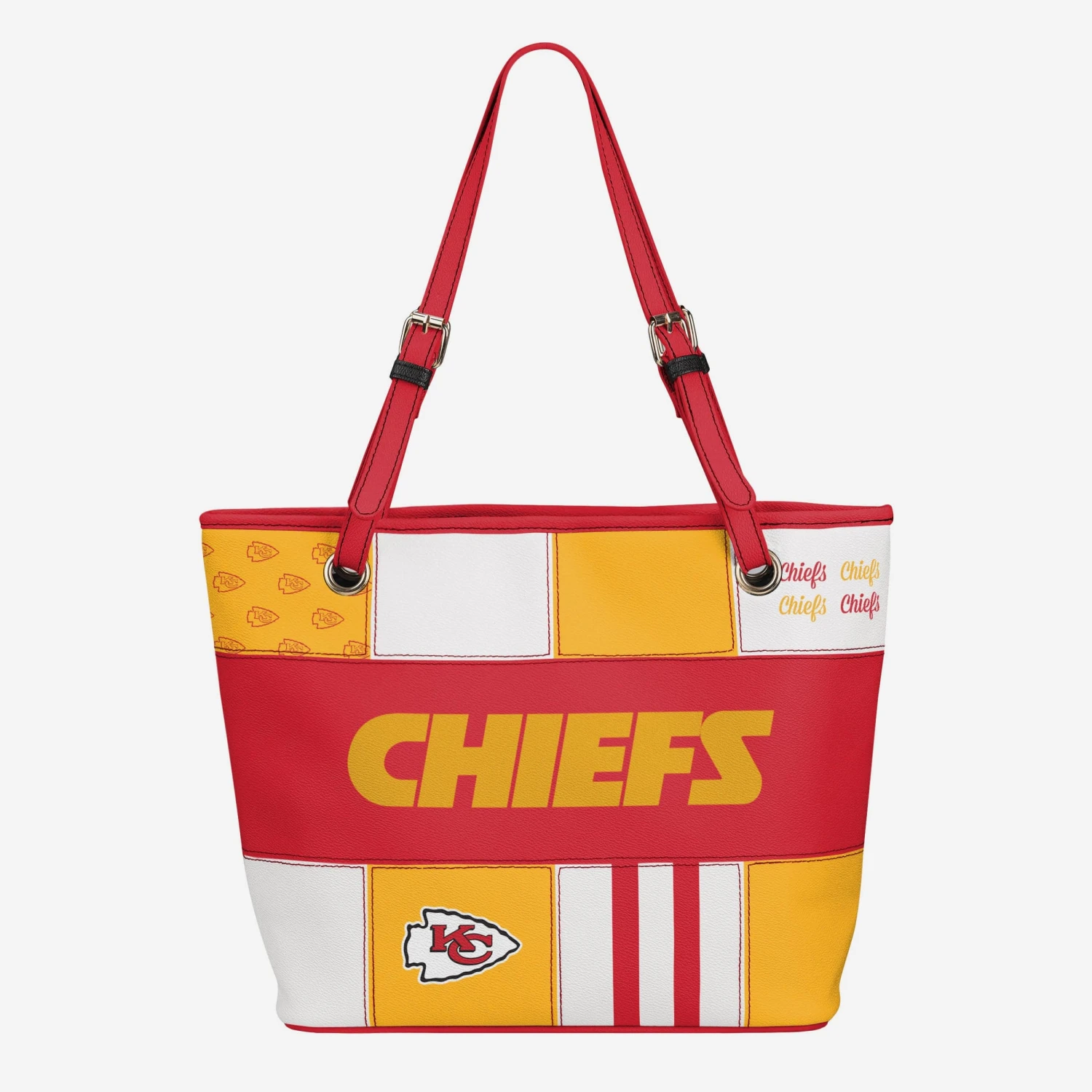 FOCO Kansas City Chiefs Printed Collage Tote 3 FOCO Kansas City Chiefs Printed Collage Tote