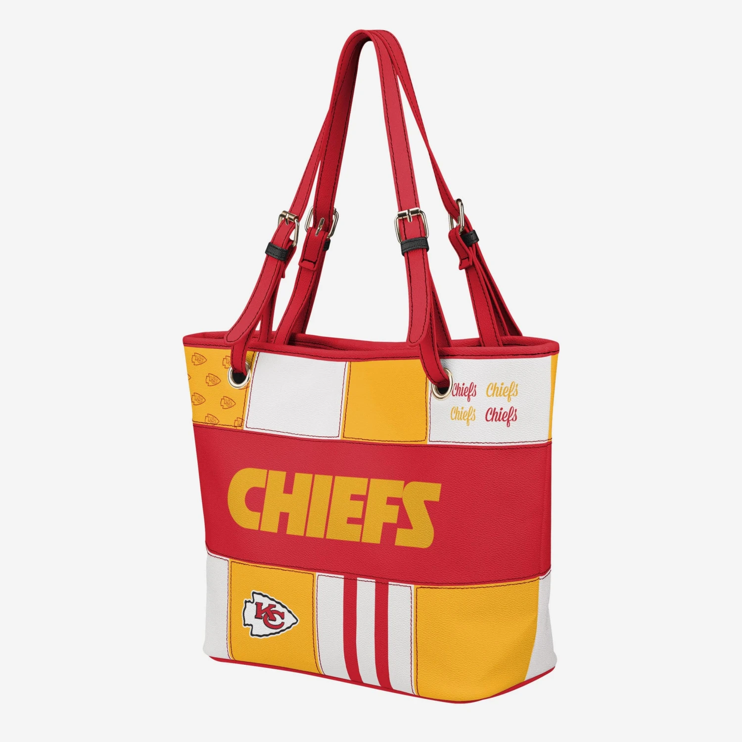 FOCO Kansas City Chiefs Printed Collage Tote 4 FOCO Kansas City Chiefs Printed Collage Tote - Image 2