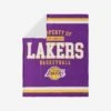 FOCO Los Angeles Lakers Team Property Sherpa Plush Throw Blanket 2 FOCO Los Angeles Lakers Team Property Sherpa Plush Throw Blanket -FOCO Store BKTNBPLSHTPLAL p