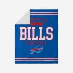 FOCO Buffalo Bills Team Property Sherpa Plush Throw Blanket