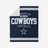 FOCO Dallas Cowboys Team Property Sherpa Plush Throw Blanket 2 FOCO Dallas Cowboys Team Property Sherpa Plush Throw Blanket -FOCO Store BKTNFPLSHTPDC p
