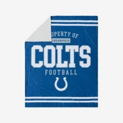 FOCO Indianapolis Colts Team Property Sherpa Plush Throw Blanket