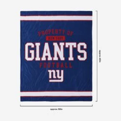 FOCO New York Giants Team Property Sherpa Plush Throw Blanket -FOCO Store BKTNFPLSHTPNG g3