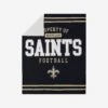 FOCO New Orleans Saints Team Property Sherpa Plush Throw Blanket -FOCO Store BKTNFPLSHTPNS p
