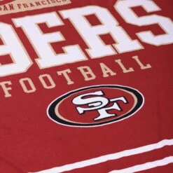 FOCO San Francisco 49ers Team Property Sherpa Plush Throw Blanket -FOCO Store BKTNFPLSHTPSF g5