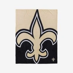 FOCO New Orleans Saints Supreme Slumber Plush Throw Blanket