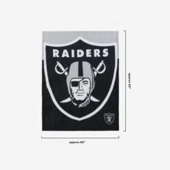 FOCO Las Vegas Raiders Supreme Slumber Plush Throw Blanket 7 FOCO Las Vegas Raiders Supreme Slumber Plush Throw Blanket -FOCO Store BKTNFPLSUSOR g3