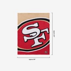 FOCO San Francisco 49ers Supreme Slumber Plush Throw Blanket -FOCO Store BKTNFPLSUSSF g3