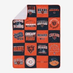 FOCO Chicago Bears Team Pride Patches Quilt