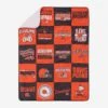 FOCO Cleveland Browns Team Pride Patches Quilt