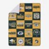 FOCO Green Bay Packers Team Pride Patches Quilt -FOCO Store BKTNFQTTPDGP p