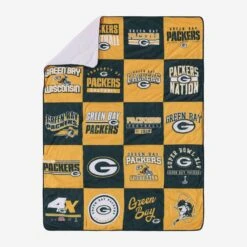 FOCO Green Bay Packers Team Pride Patches Quilt