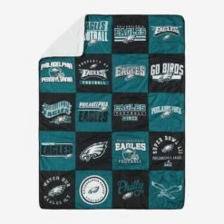 FOCO Philadelphia Eagles Team Pride Patches Quilt