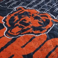 FOCO Chicago Bears Big Game Sherpa Lined Throw Blanket -FOCO Store BKTNFXLSHBGCB g5
