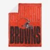 FOCO Cleveland Browns Big Game Sherpa Lined Throw Blanket -FOCO Store BKTNFXLSHBGCL p